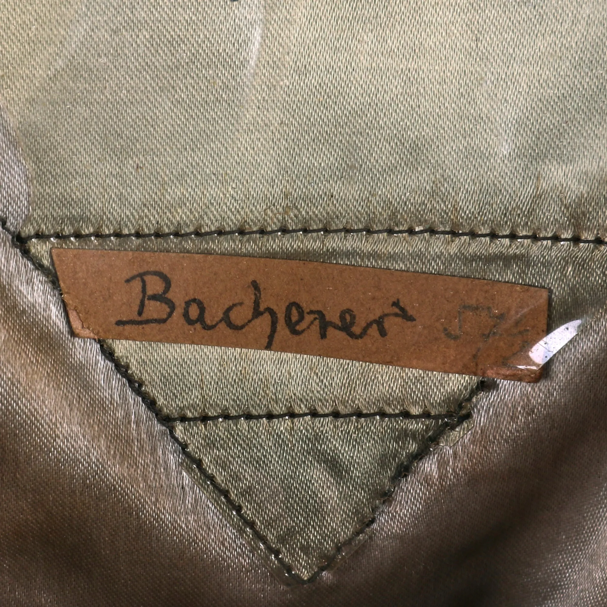 Original German WWII Named Heer Cavalry Officers Schirmmütze Visor Crush Cap by Karl Schrempf of Pforzheim