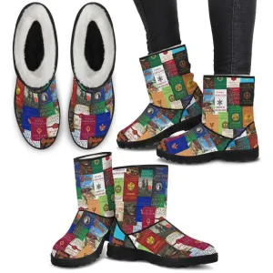 Outlander Books Faux Fur Boots
