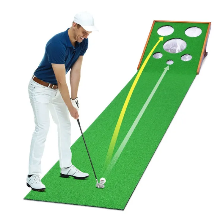 PGM TL036 3m Golf Multifunction Practice Device Chipping / Putting Practice Portable Solid Wood Training Net