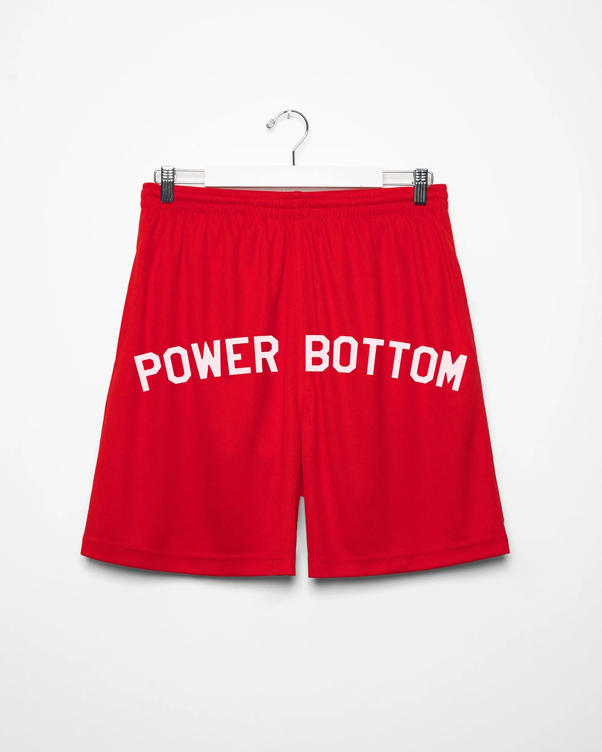 Power Bottom - red basketball shorts