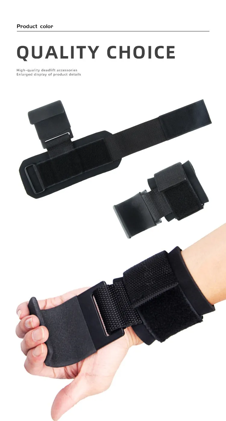 Power Wrist Straps Hand Grip Support for Deadlifts Pull Ups Shrugs Gym Gloves