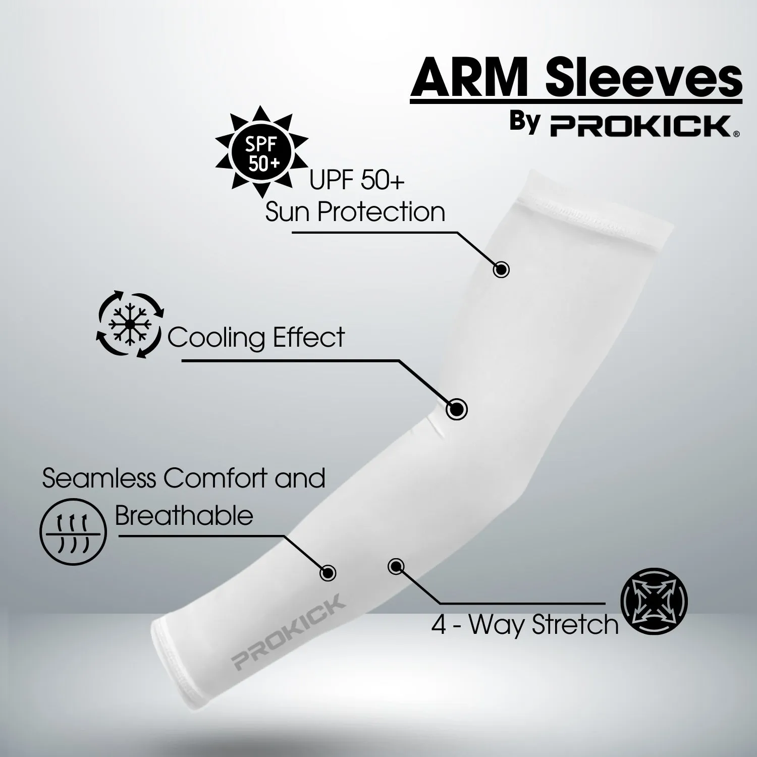 Prokick Arm Sleeves for Men & Women
