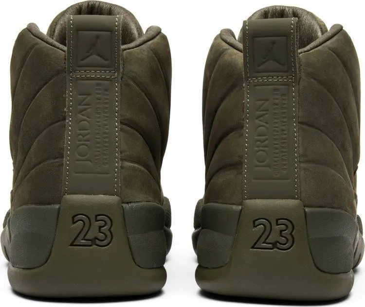 PSNY x Air Jordan 12 Retro 'Milan' Olive Shoes Basketball Men !!! CYBER MONDAY SALE !!!