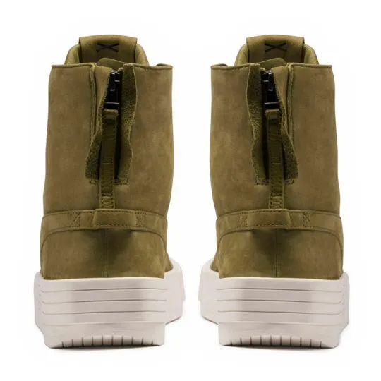 Puma XO Parallel Leather Boot Sneaker Olive Green