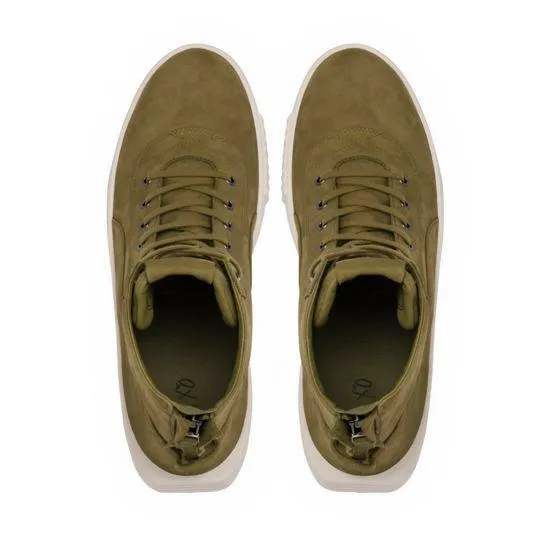 Puma XO Parallel Leather Boot Sneaker Olive Green