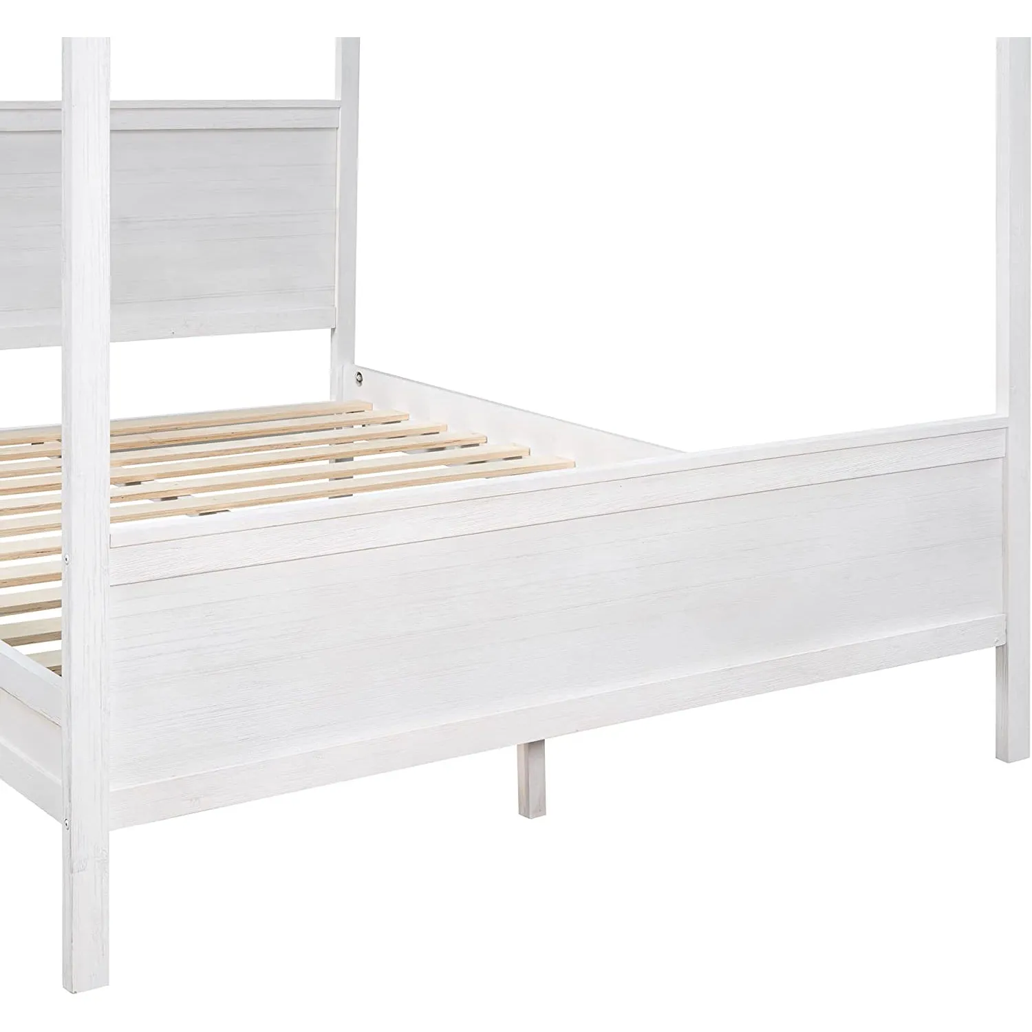 Queen Size Canopy Bed with 2 Nightstands