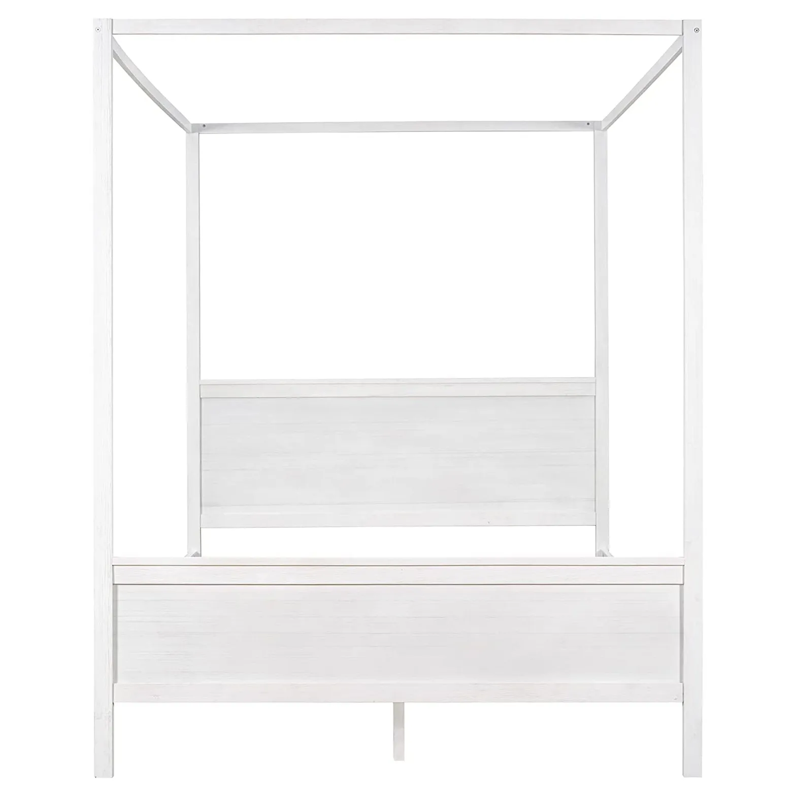 Queen Size Canopy Bed with 2 Nightstands