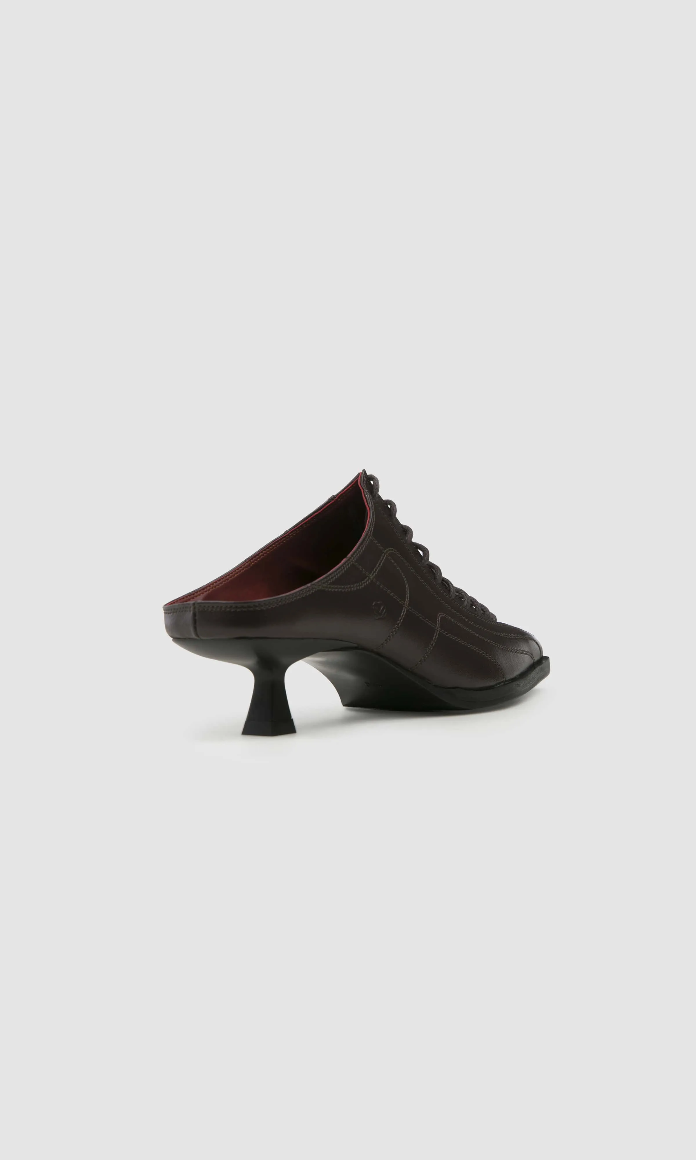 Rachel Apple Leather Mules | Brown