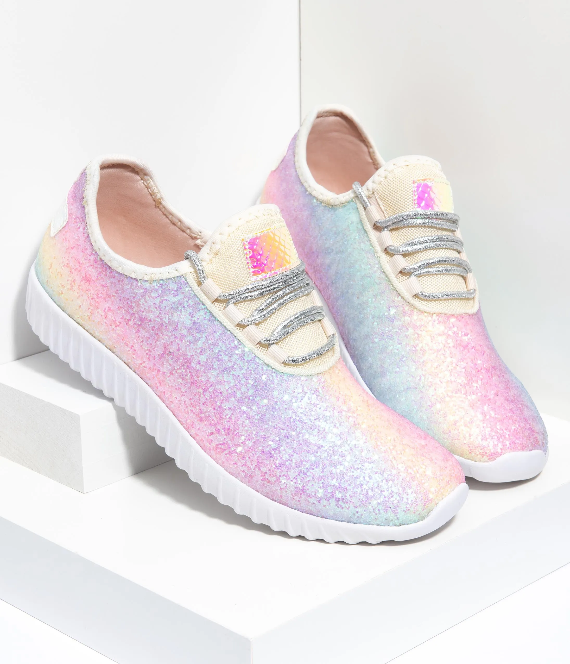 Rainbow Chunky Glitter Sneakers