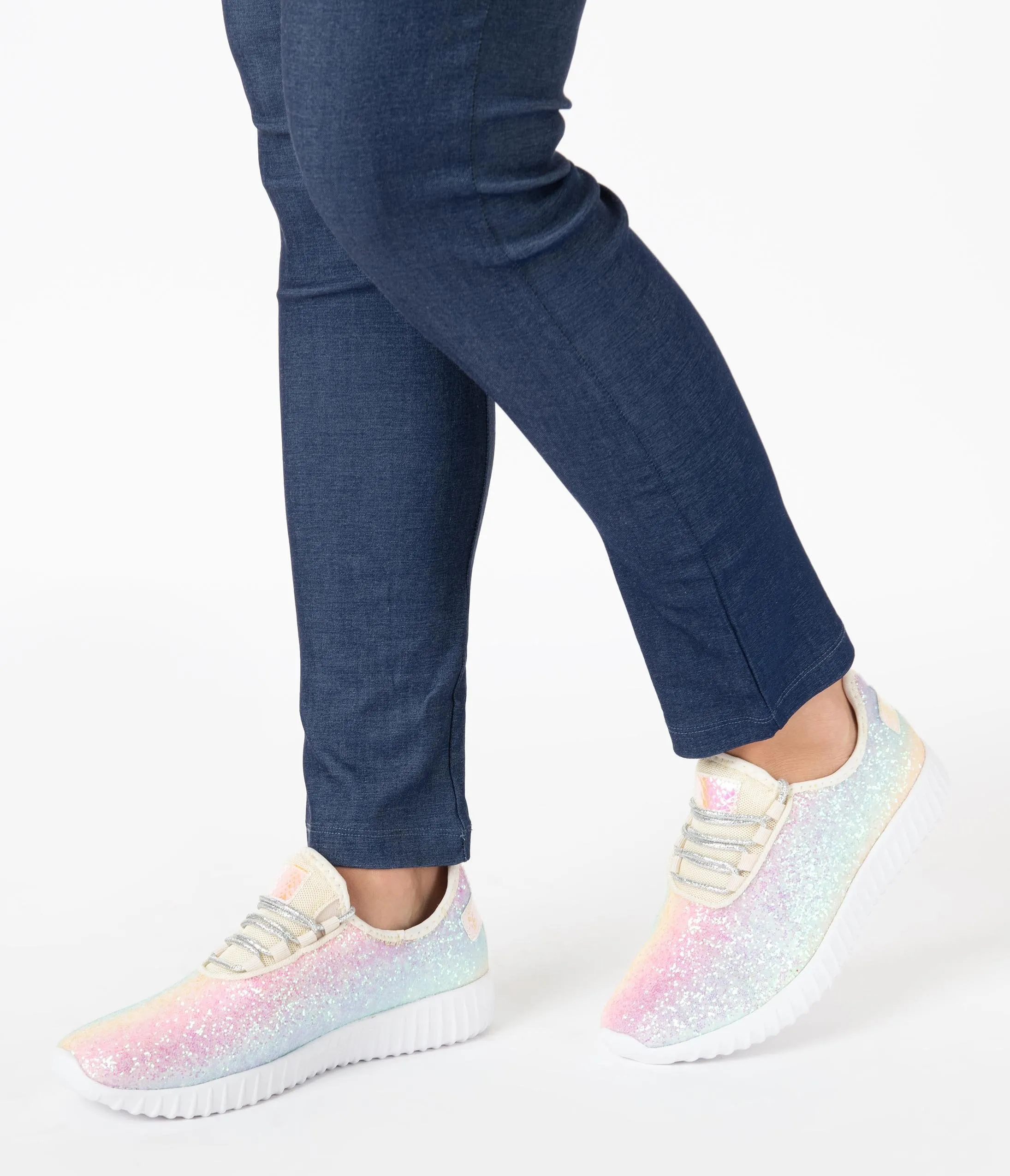 Rainbow Chunky Glitter Sneakers