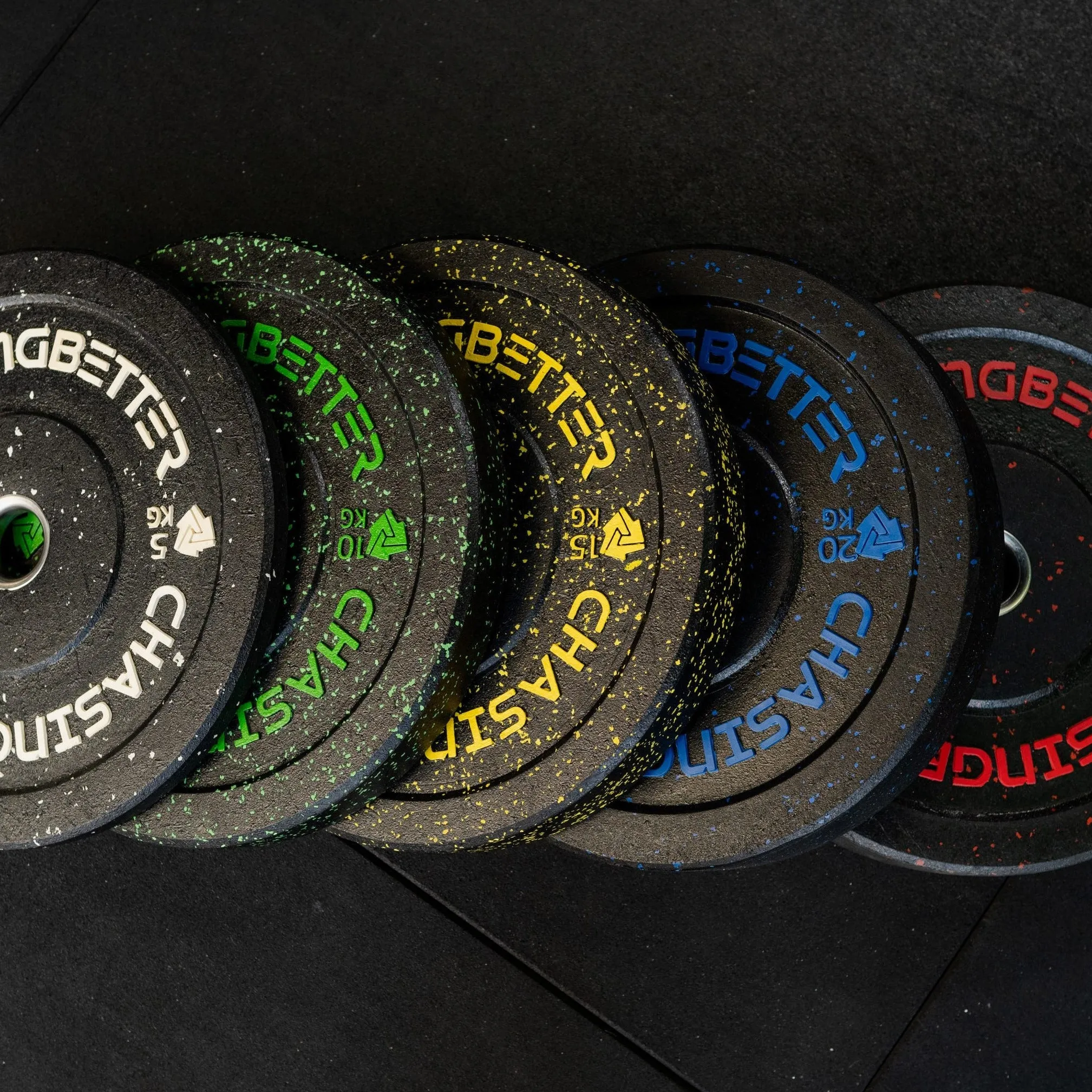 Raised Logo Crumb Bumper Plates (Sold in Pairs/Sets) - 5kg-150kg