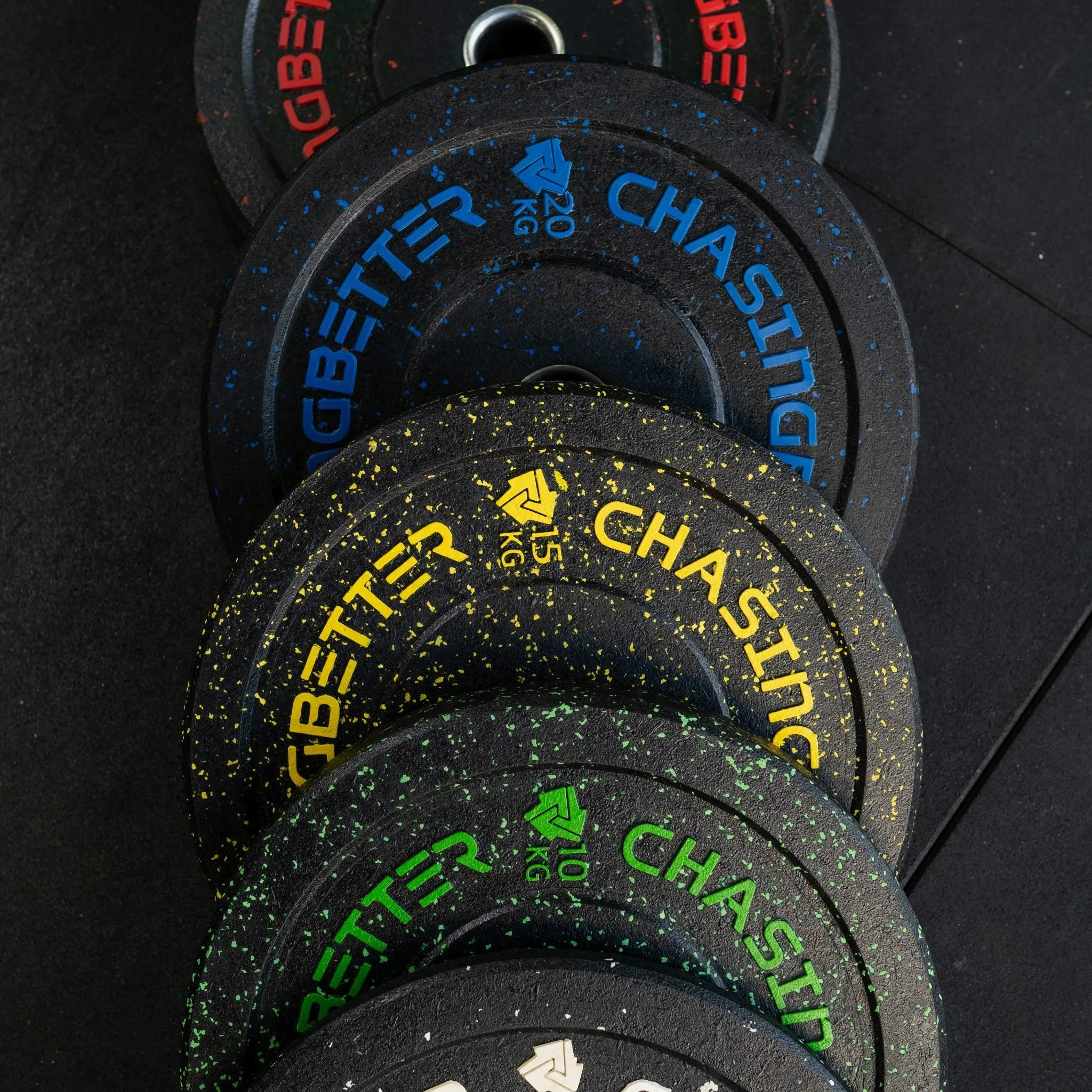 Raised Logo Crumb Bumper Plates (Sold in Pairs/Sets) - 5kg-150kg