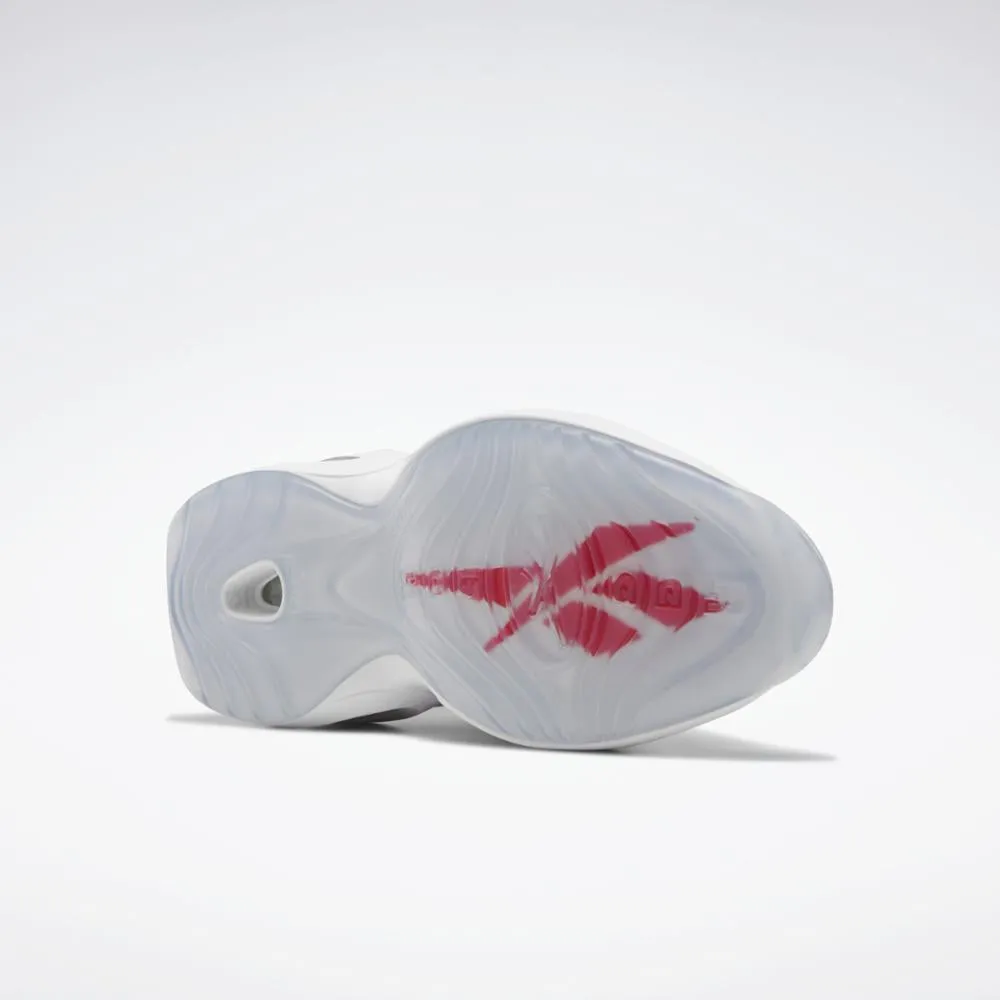 Reebok Footwear Men QUESTION MID FTWR WHT/FTWR WHT/VECTOR RED