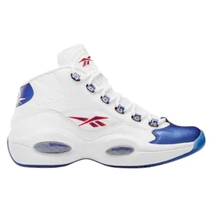 Reebok Men's Question Mid Basketball Shoes - White / Blue