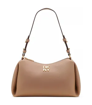 Remy Top Zip Shoulder Bag Cappuccino