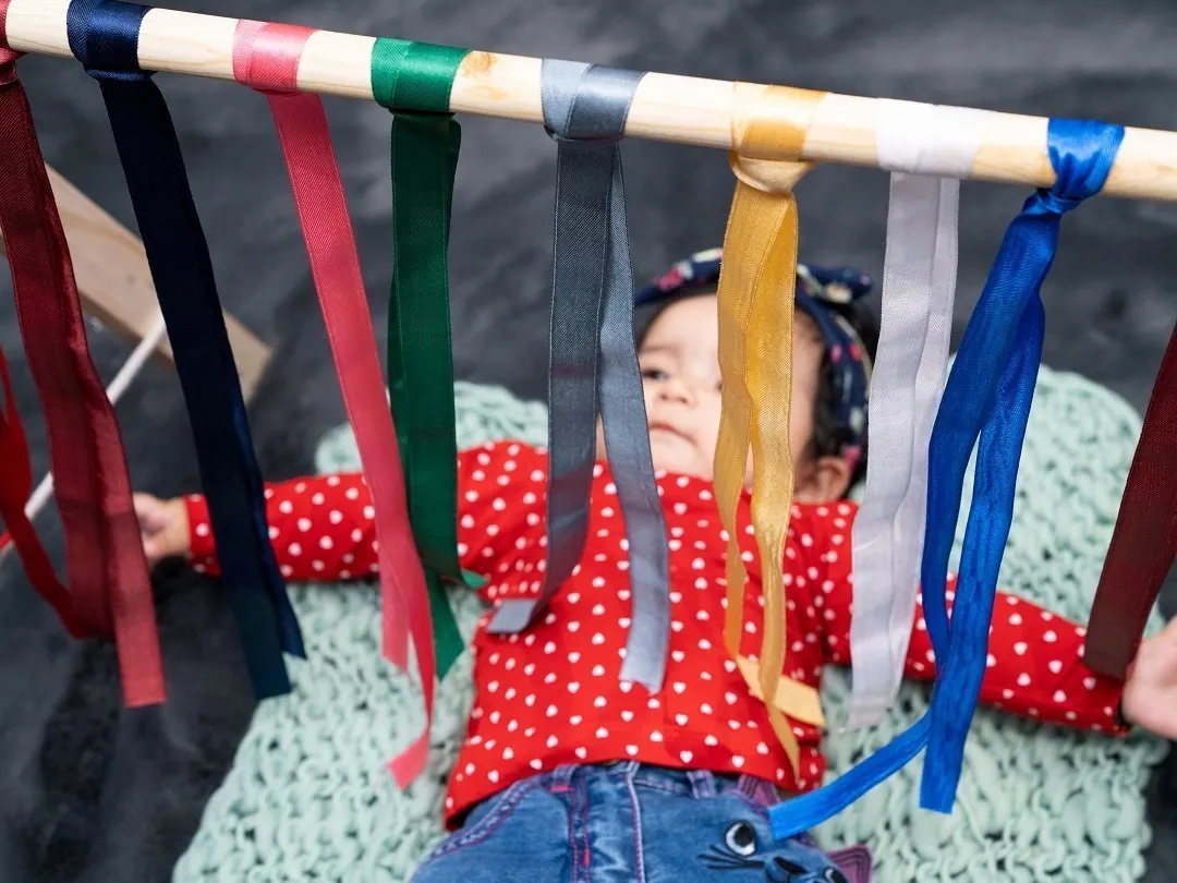 Rocking Potato Baby Activity Play gym- Ribbons