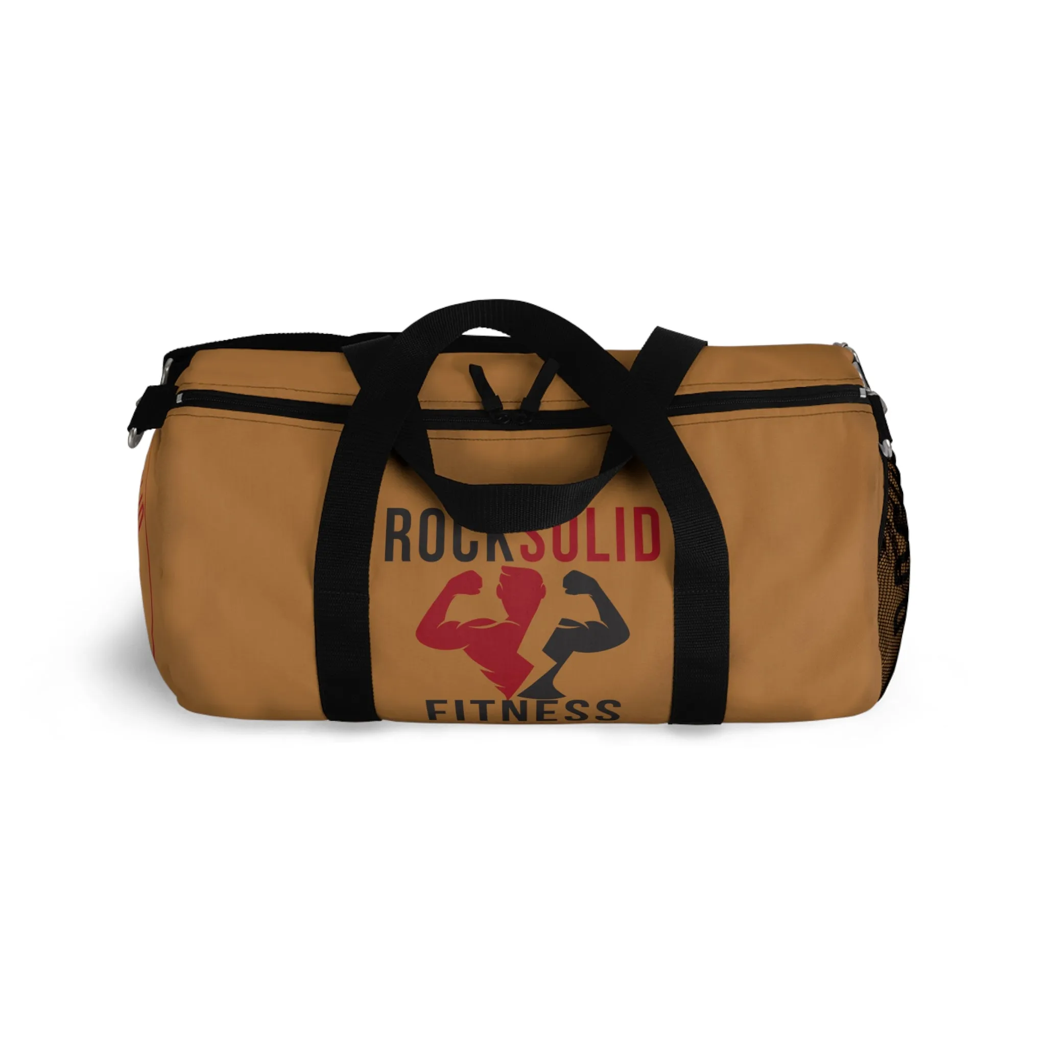 RockSolid Fitness Duffel Bag | Brown | Oxford Canvas | Original Logo