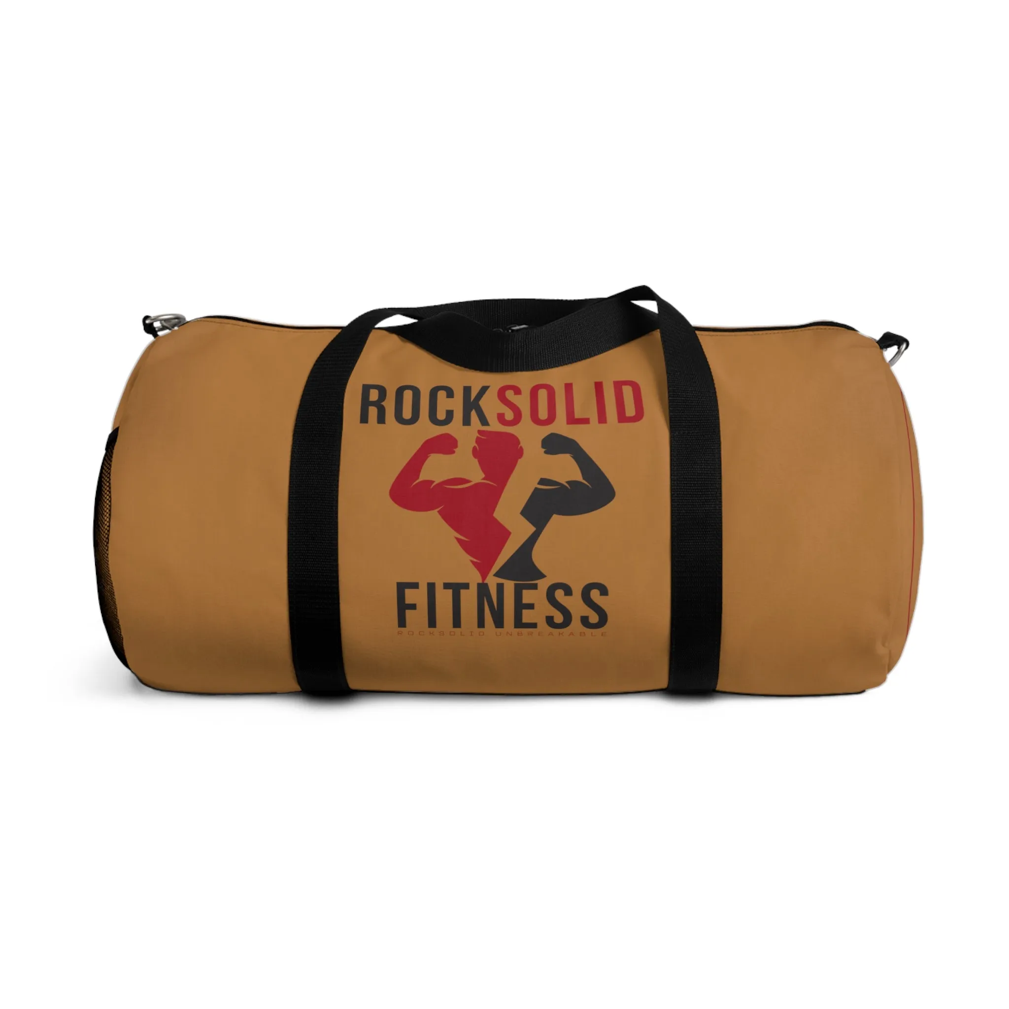 RockSolid Fitness Duffel Bag | Brown | Oxford Canvas | Original Logo