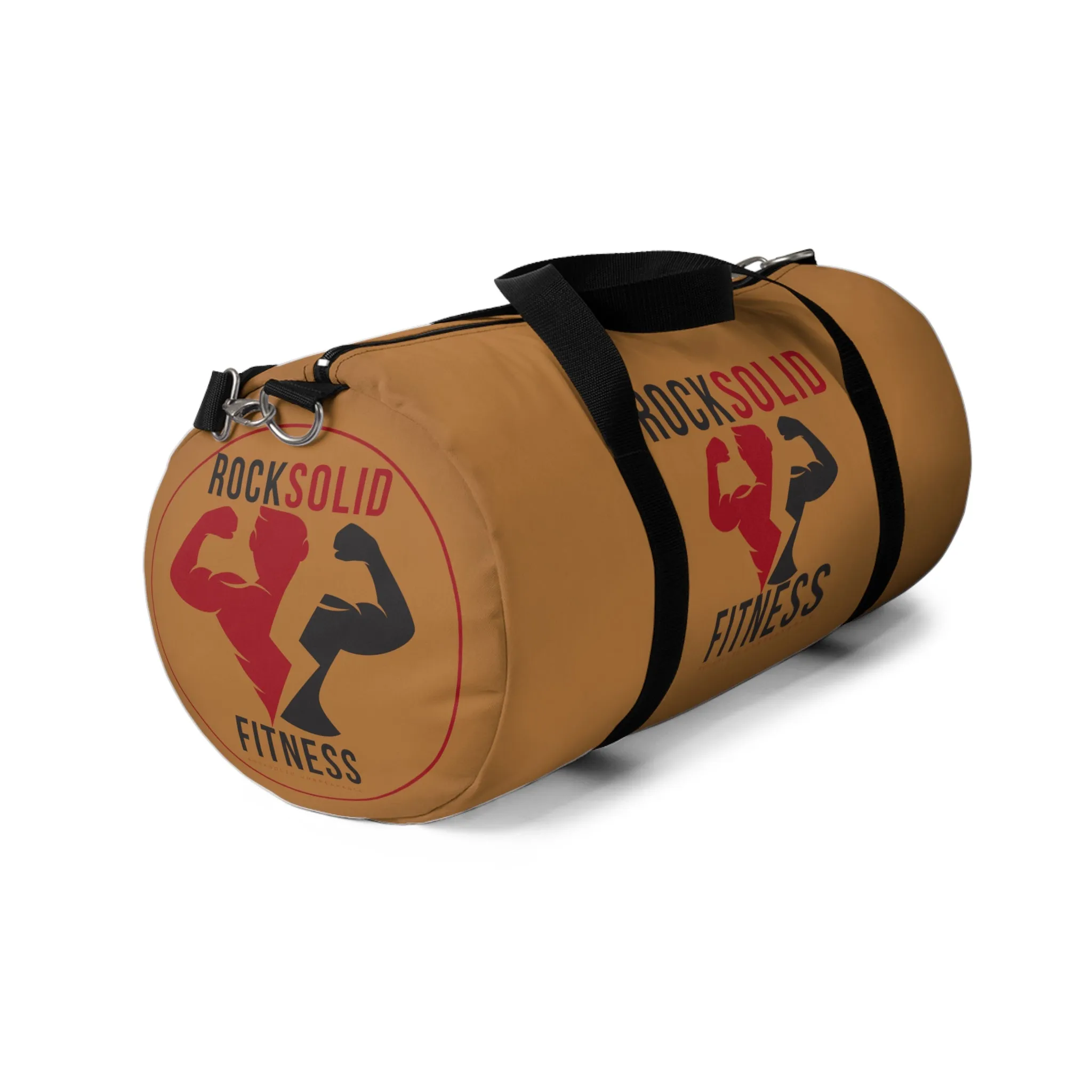RockSolid Fitness Duffel Bag | Brown | Oxford Canvas | Original Logo