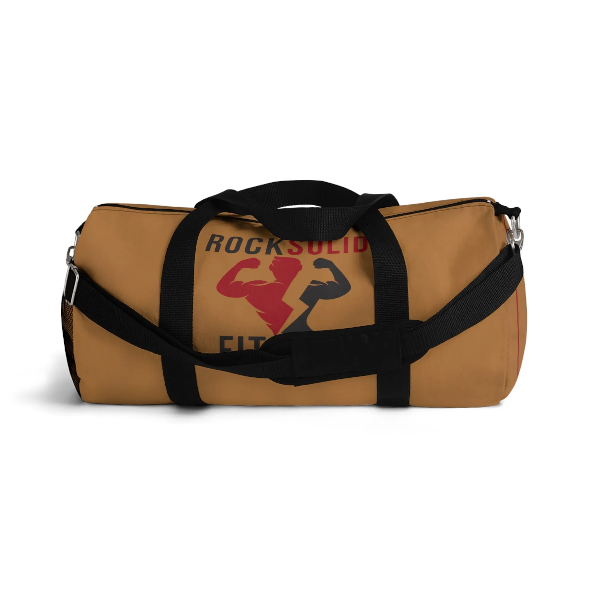 RockSolid Fitness Duffel Bag | Brown | Oxford Canvas | Original Logo