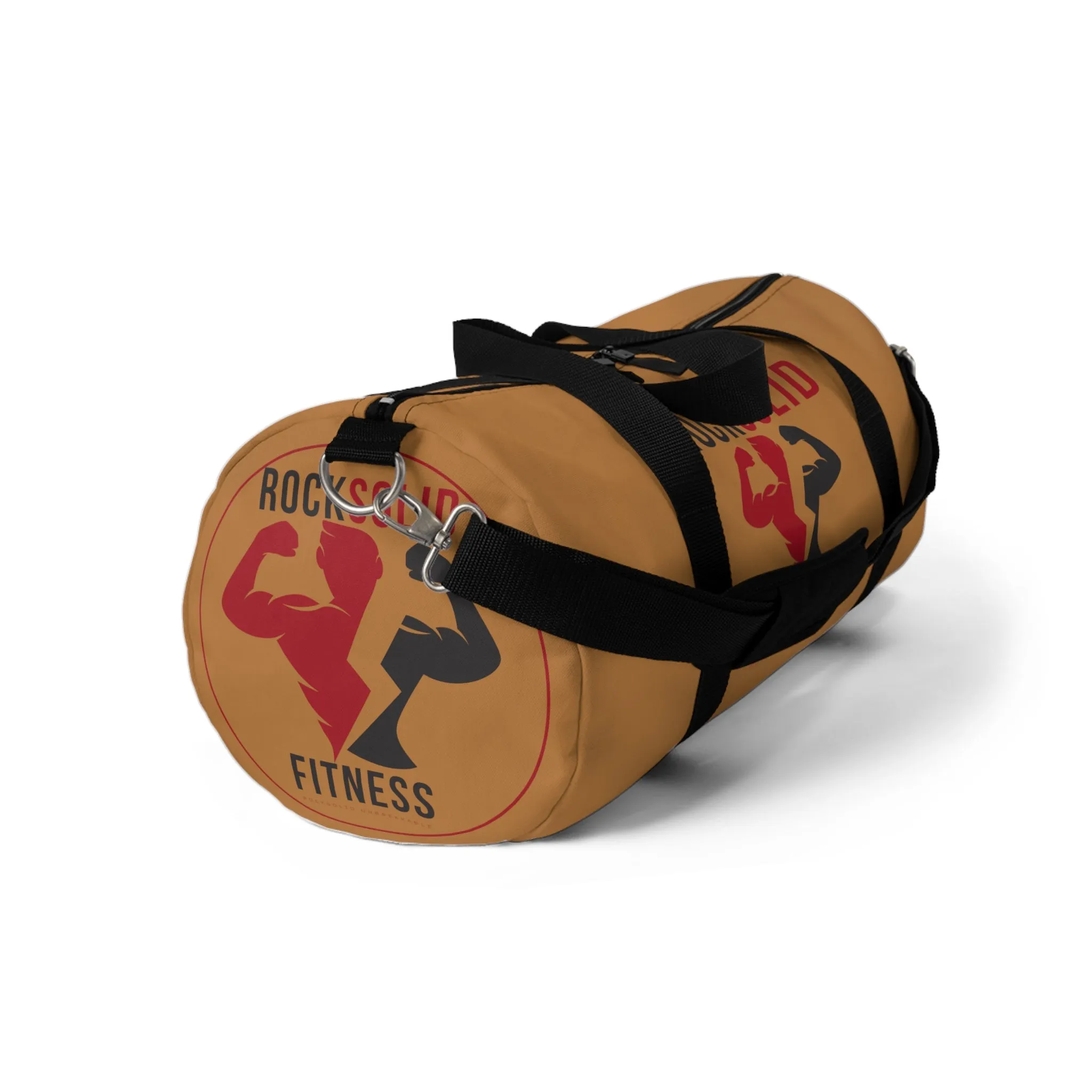 RockSolid Fitness Duffel Bag | Brown | Oxford Canvas | Original Logo