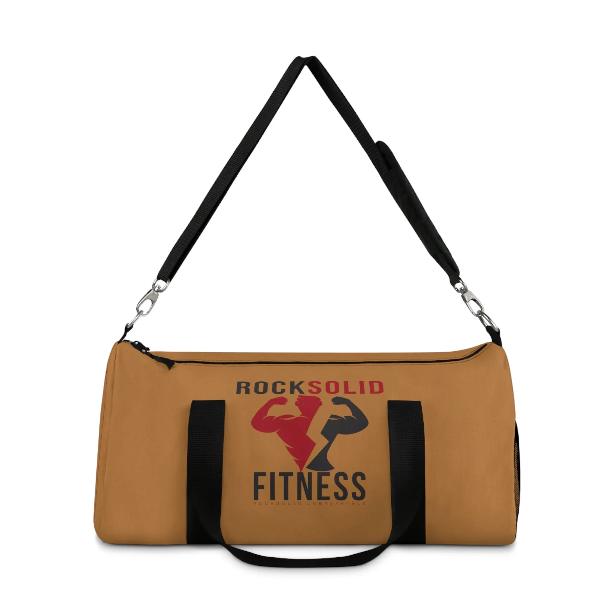 RockSolid Fitness Duffel Bag | Brown | Oxford Canvas | Original Logo