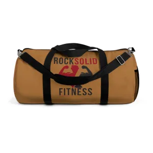 RockSolid Fitness Duffel Bag | Brown | Oxford Canvas | Original Logo