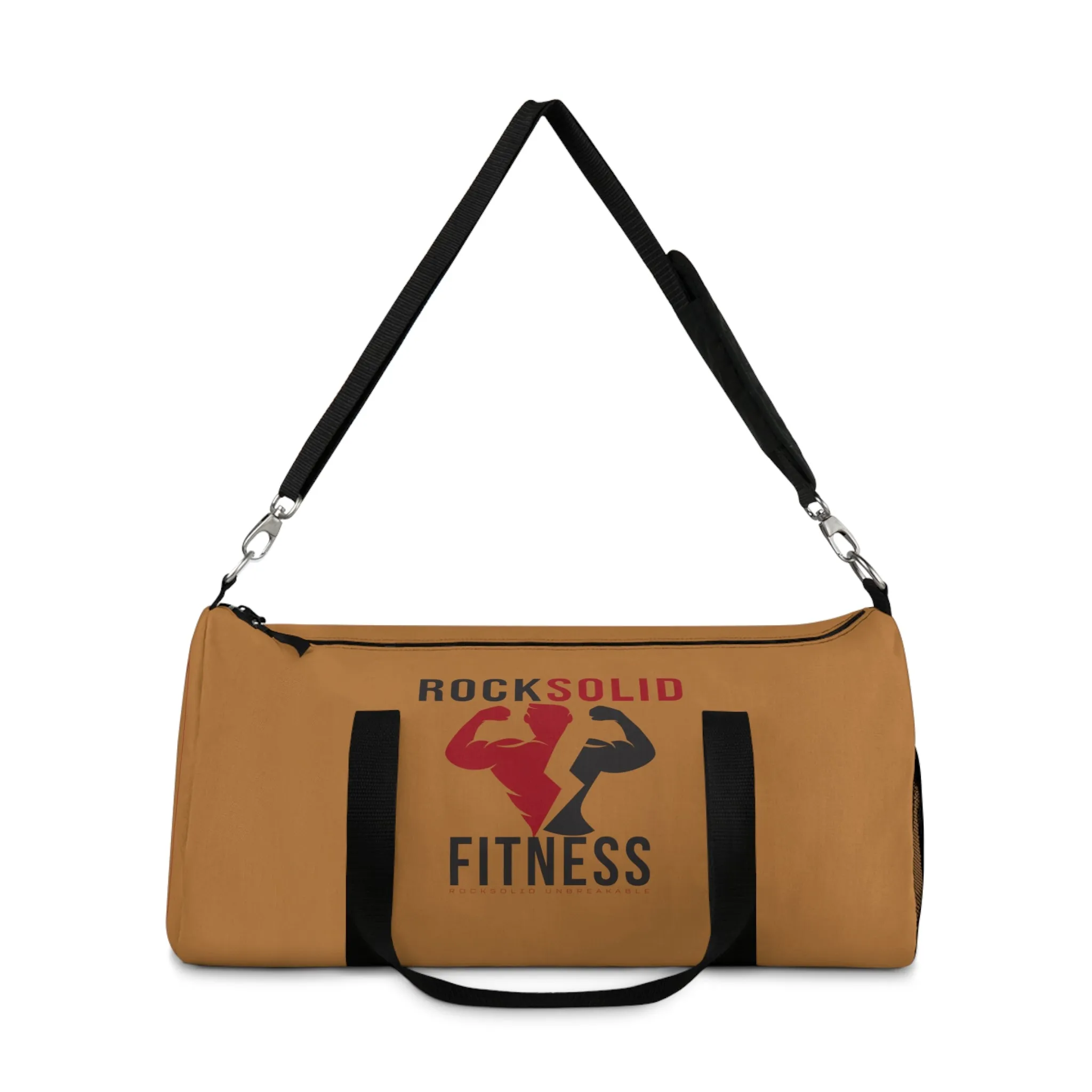 RockSolid Fitness Duffel Bag | Brown | Oxford Canvas | Original Logo