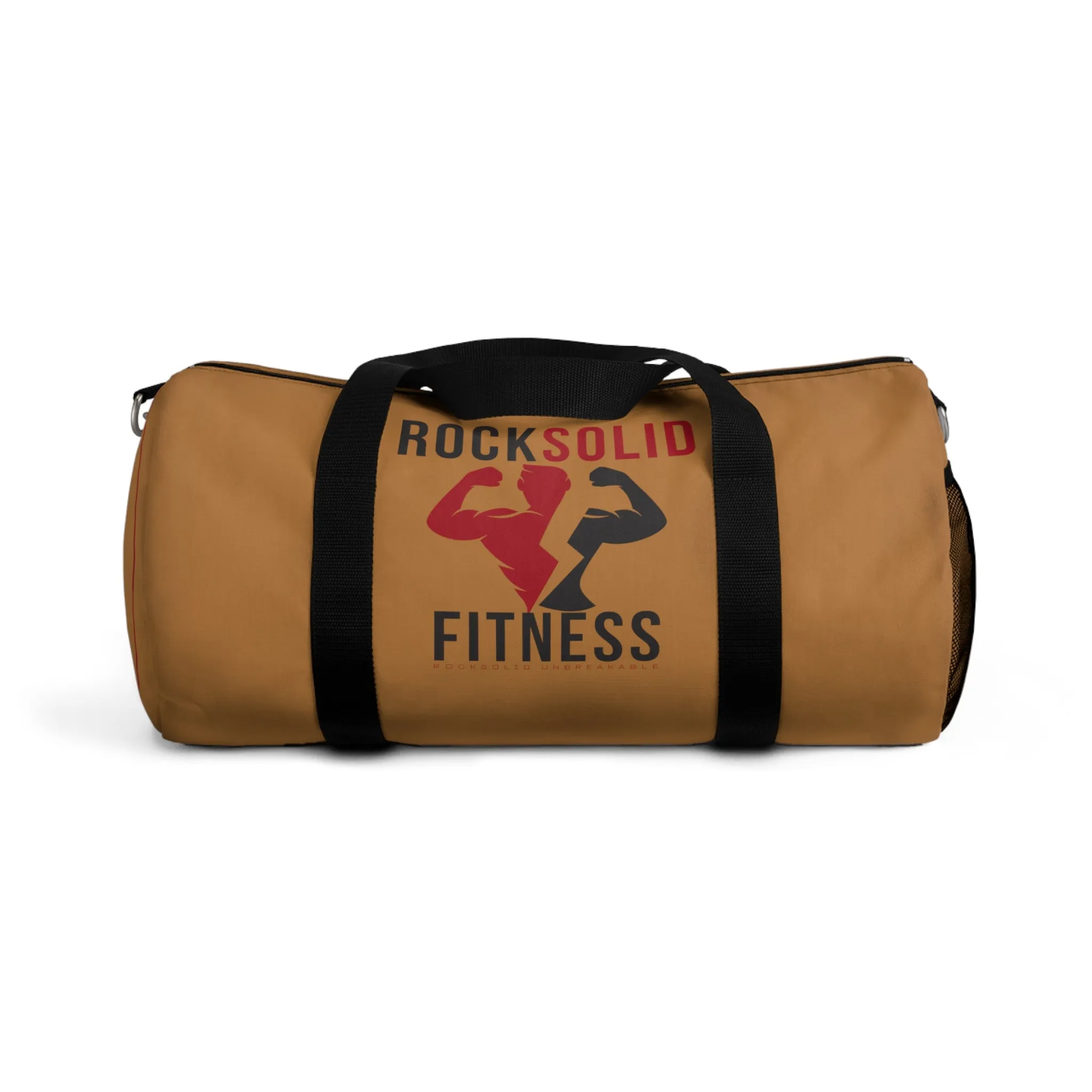 RockSolid Fitness Duffel Bag | Brown | Oxford Canvas | Original Logo