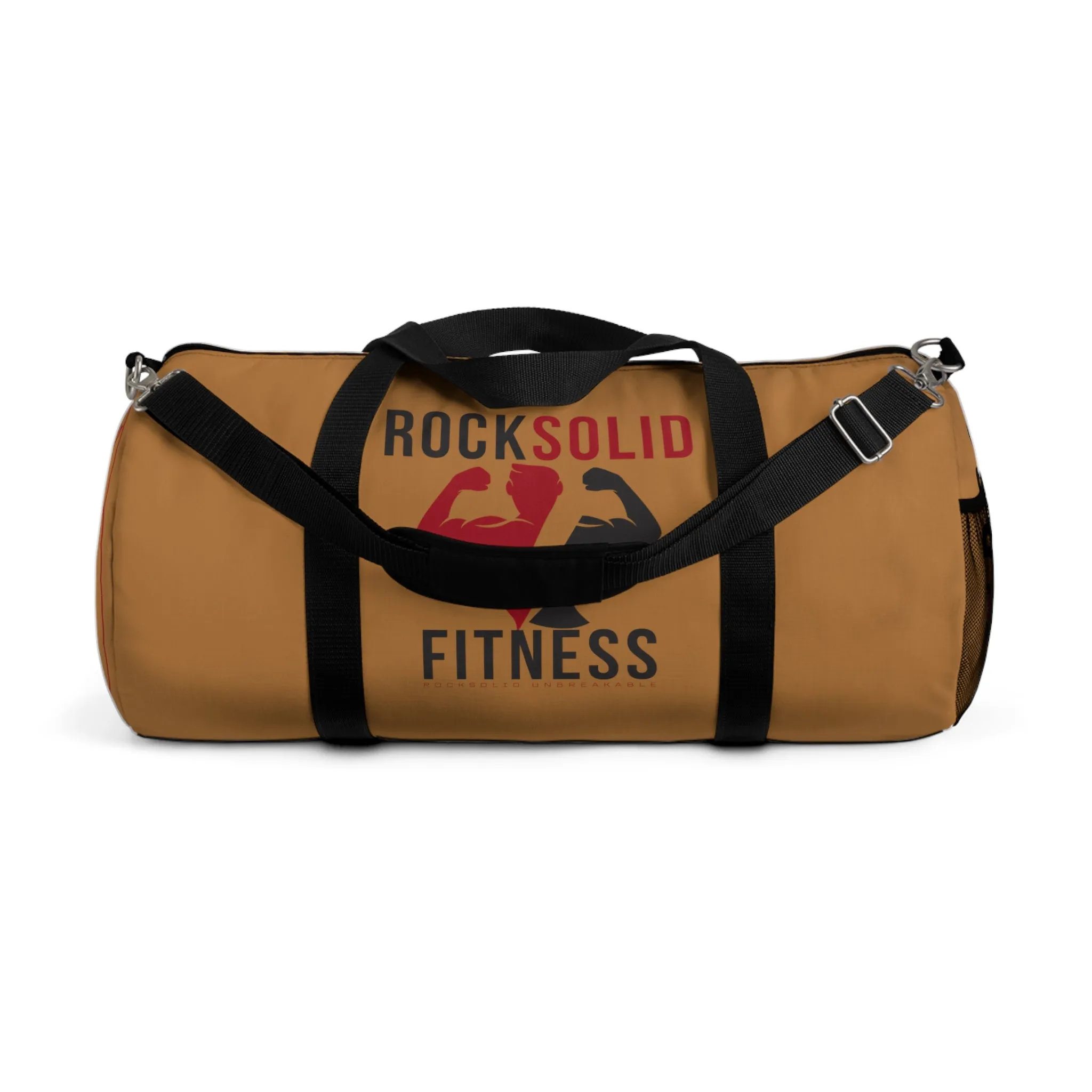 RockSolid Fitness Duffel Bag | Brown | Oxford Canvas | Original Logo