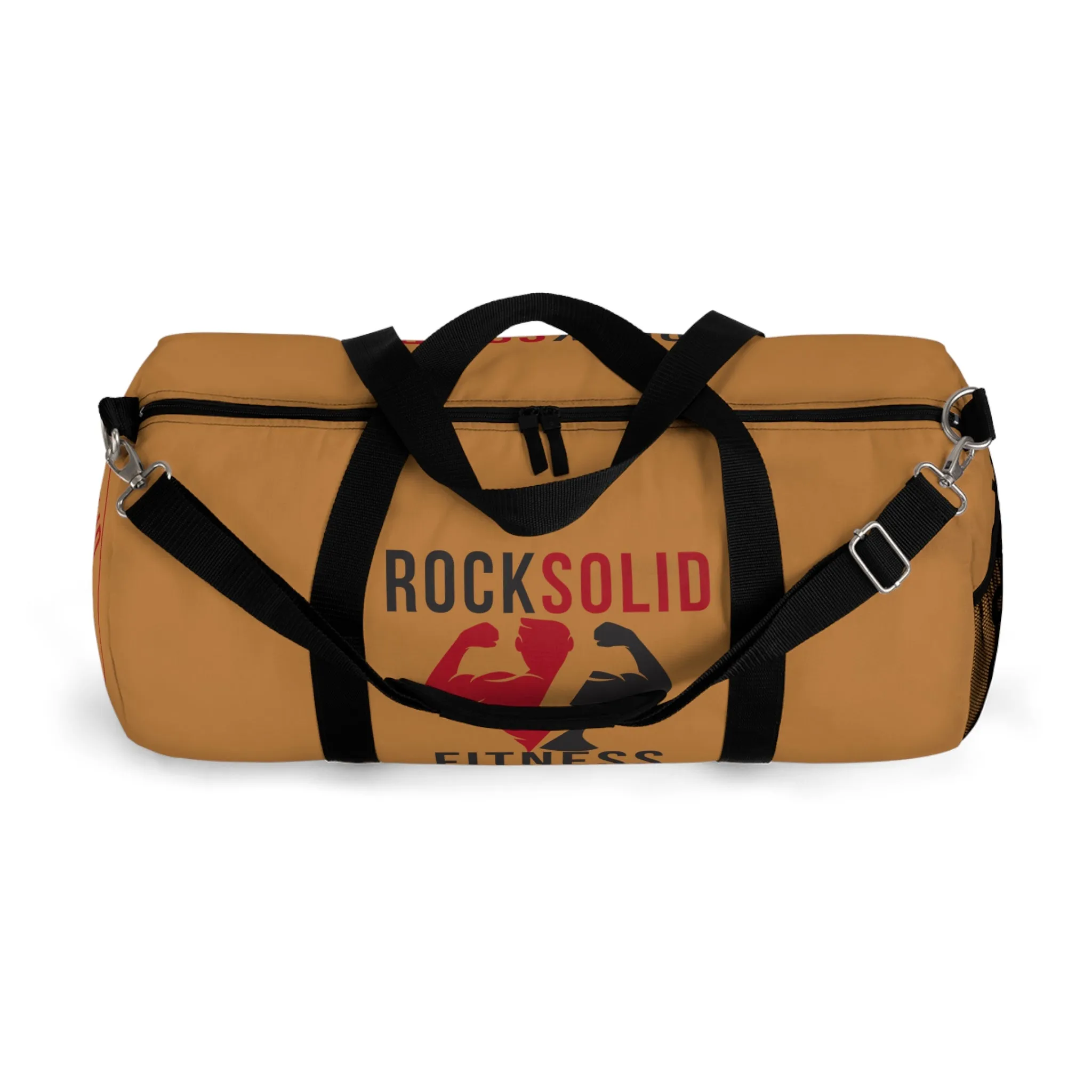RockSolid Fitness Duffel Bag | Brown | Oxford Canvas | Original Logo