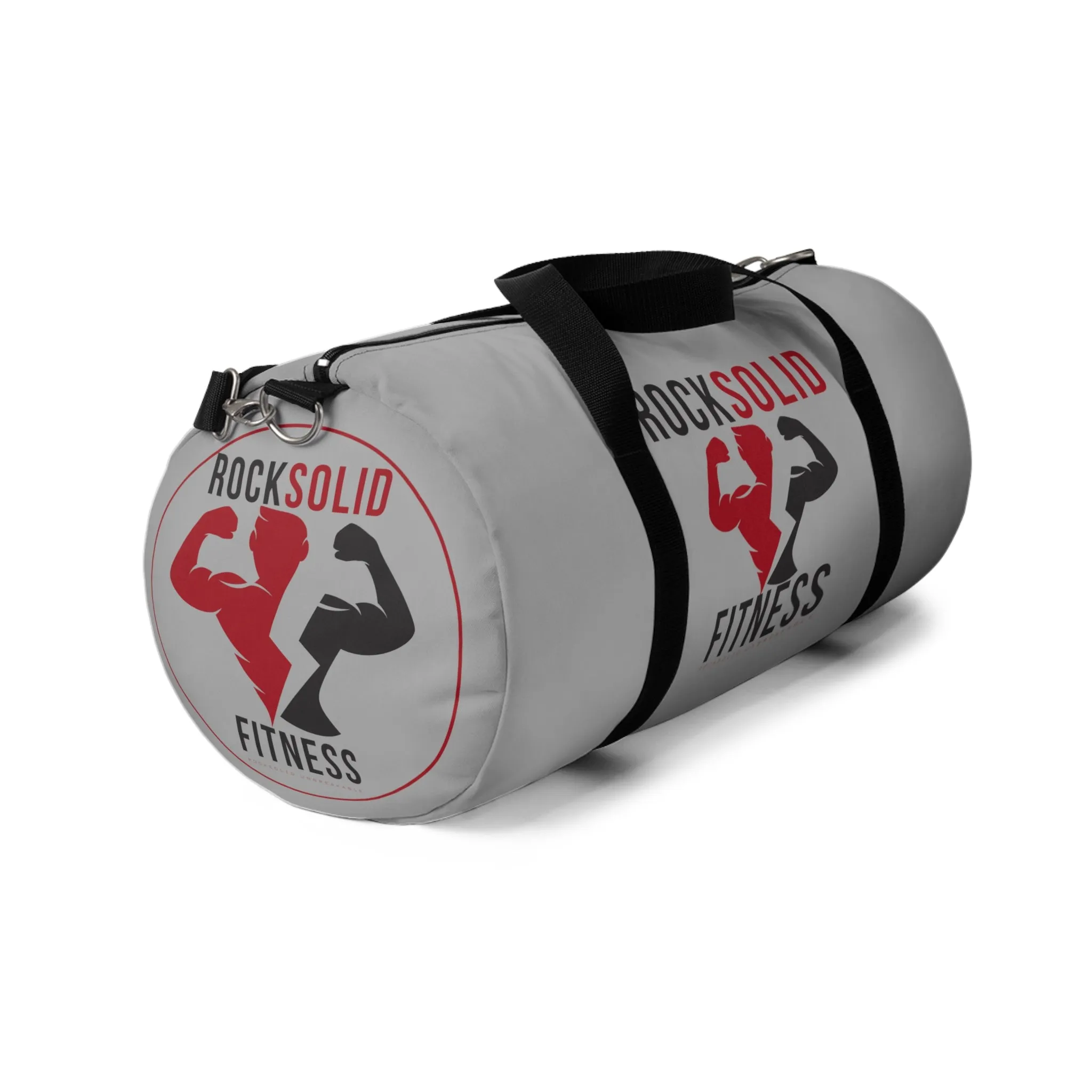 RockSolid Fitness Duffel Bag | Gray | Oxford Canvas | Original Logo
