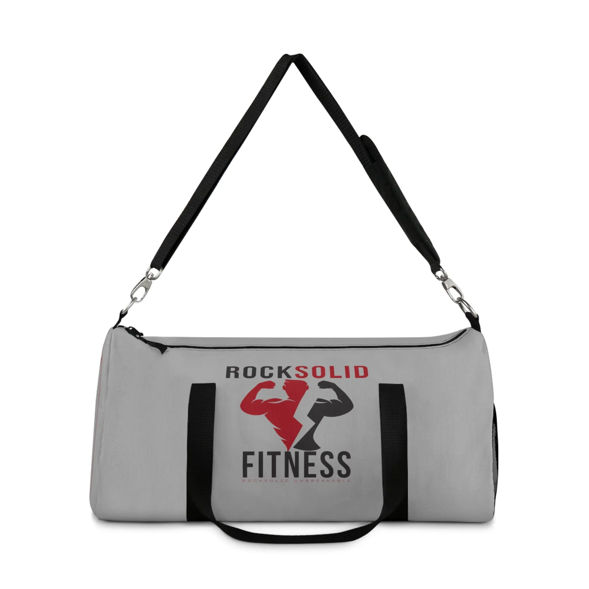 RockSolid Fitness Duffel Bag | Gray | Oxford Canvas | Original Logo