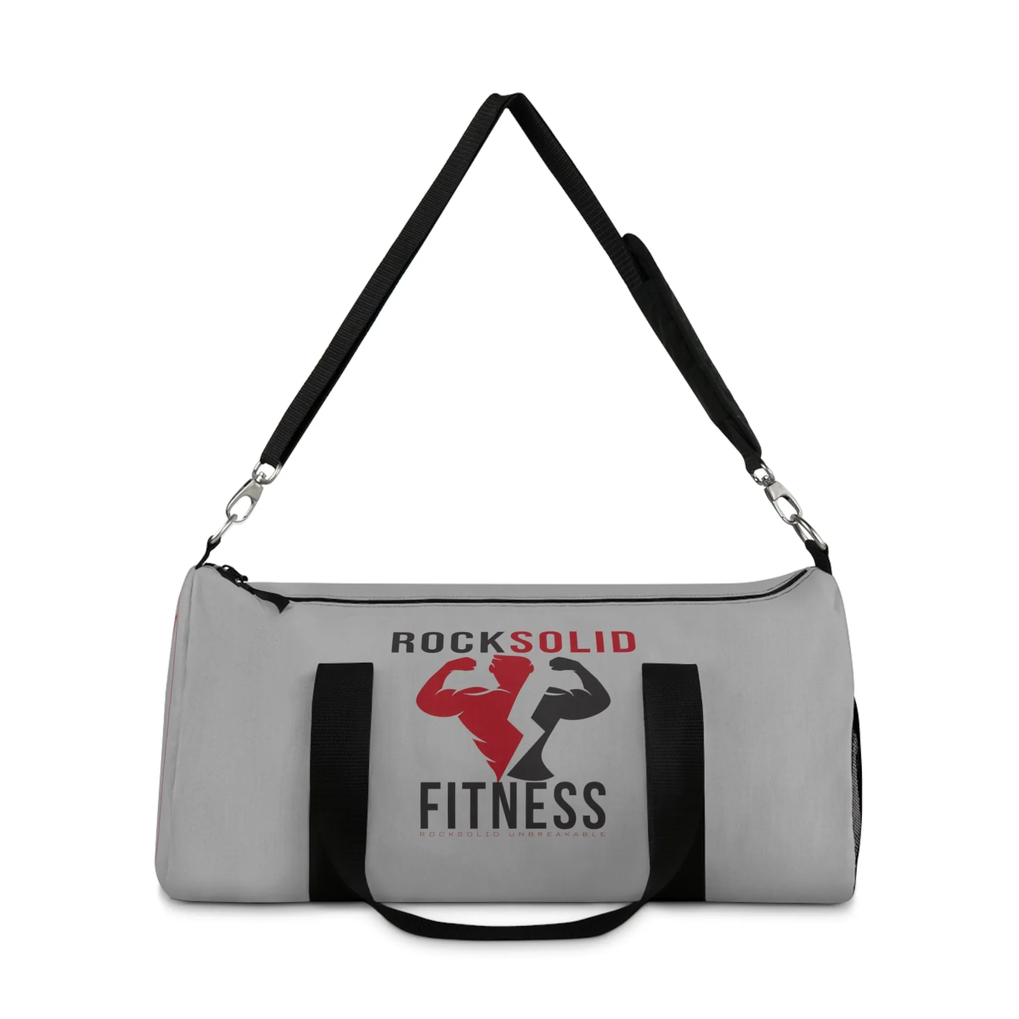 RockSolid Fitness Duffel Bag | Gray | Oxford Canvas | Original Logo