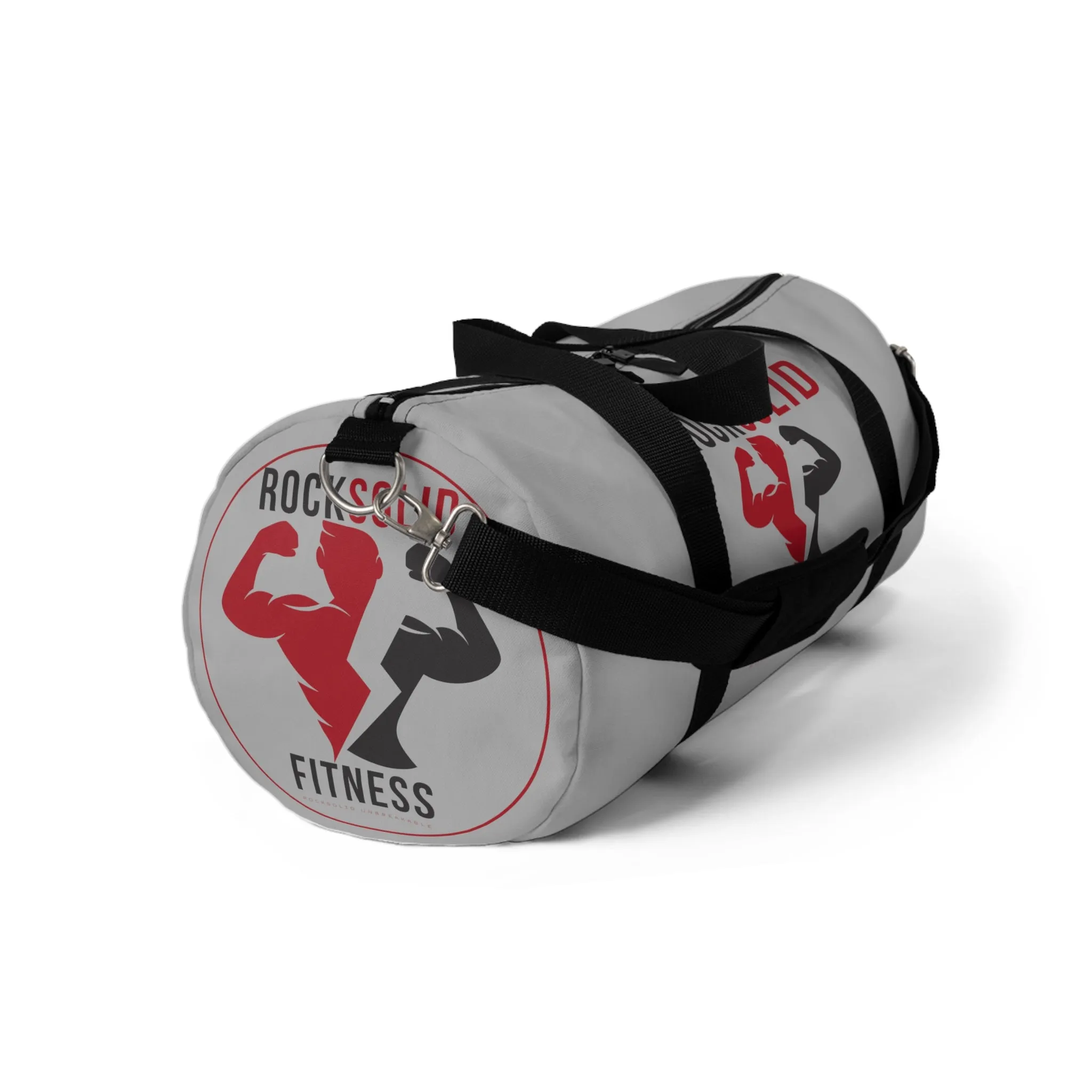 RockSolid Fitness Duffel Bag | Gray | Oxford Canvas | Original Logo