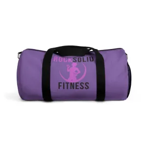 RockSolid Fitness Duffel Bag | Purple | Oxford Canvas | Pink Lady Logo