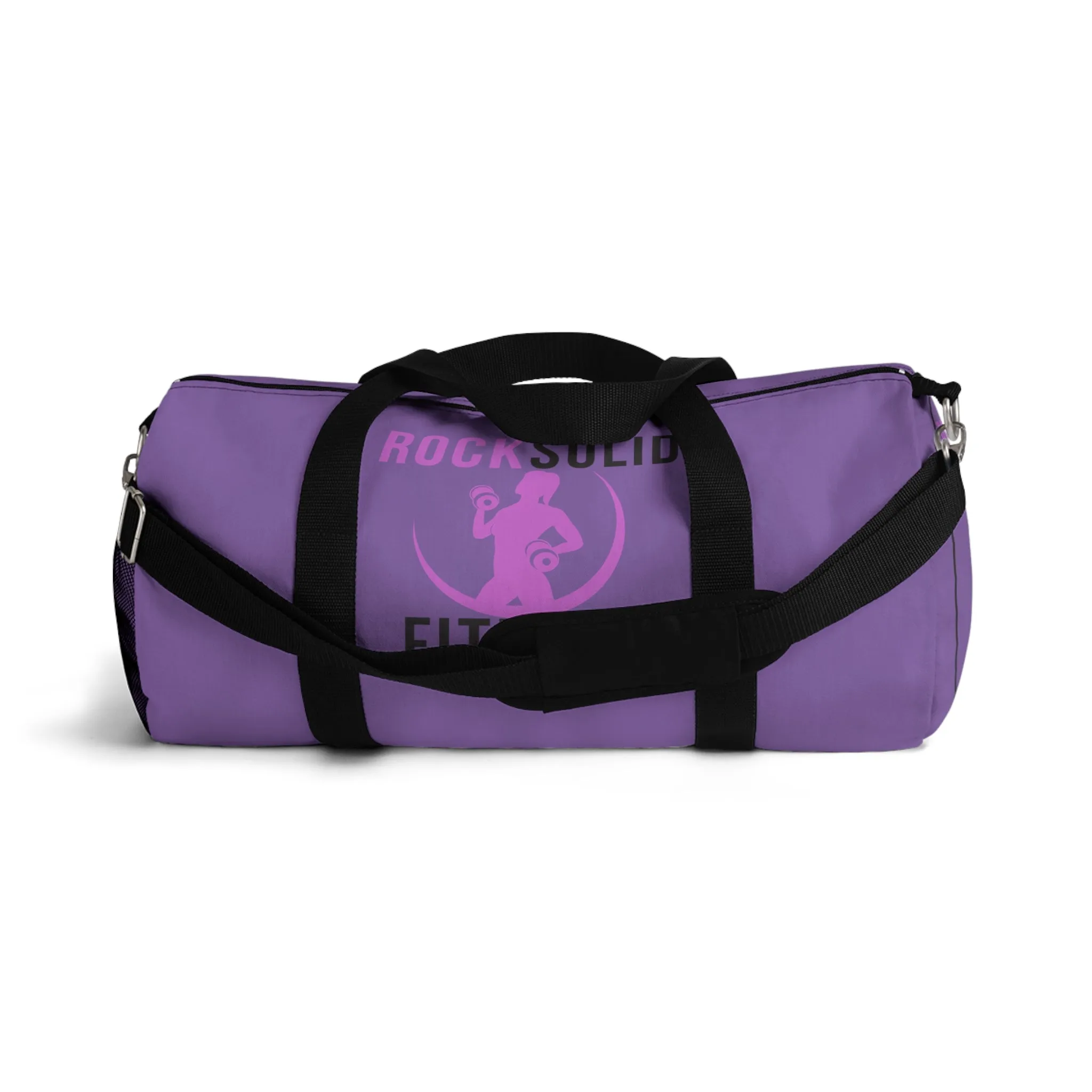 RockSolid Fitness Duffel Bag | Purple | Oxford Canvas | Pink Lady Logo