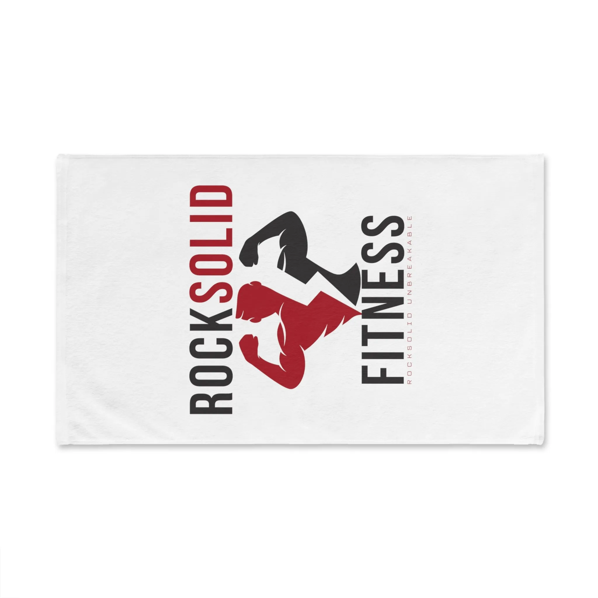 RockSolid Fitness Workout Towel | RockSolid Unbreakable | Original Logo Design