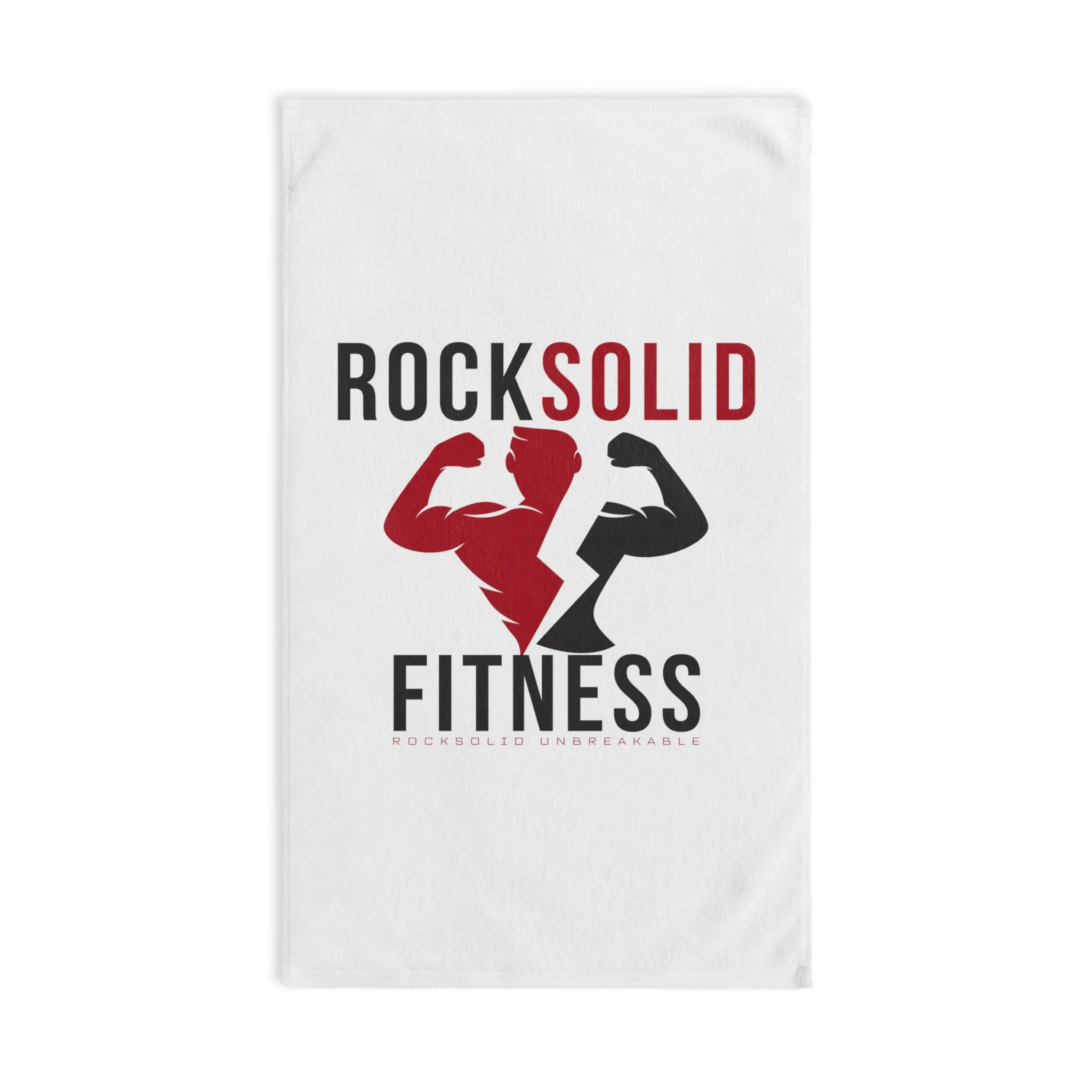 RockSolid Fitness Workout Towel | RockSolid Unbreakable | Original Logo Design