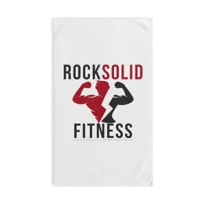RockSolid Fitness Workout Towel | RockSolid Unbreakable | Original Logo Design