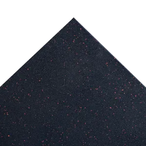 Rubber Gym Flooring - Red Fleck - 15mm Gym Mats