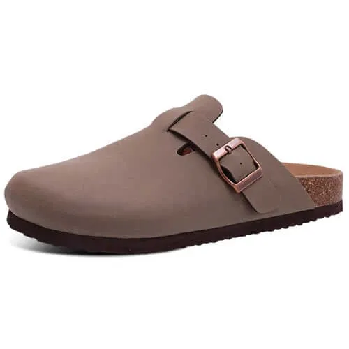 Shevalues Classic Cork Clogs Slippers Women Men Soft Footbed Suede