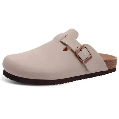 Shevalues Classic Cork Clogs Slippers Women Men Soft Footbed Suede