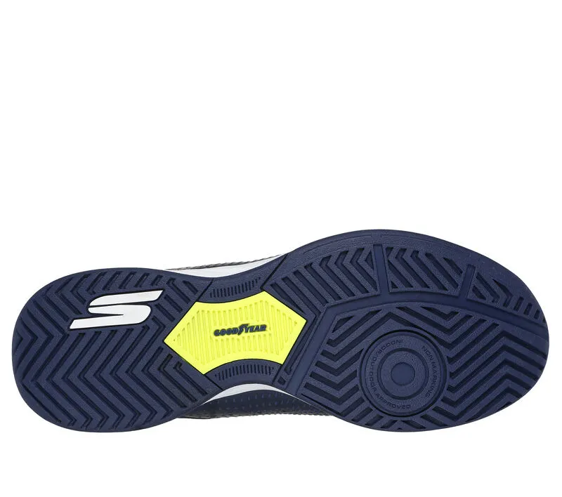 Skechers Mens Viper Court Reload Slip In Pickleball Navy Yellow