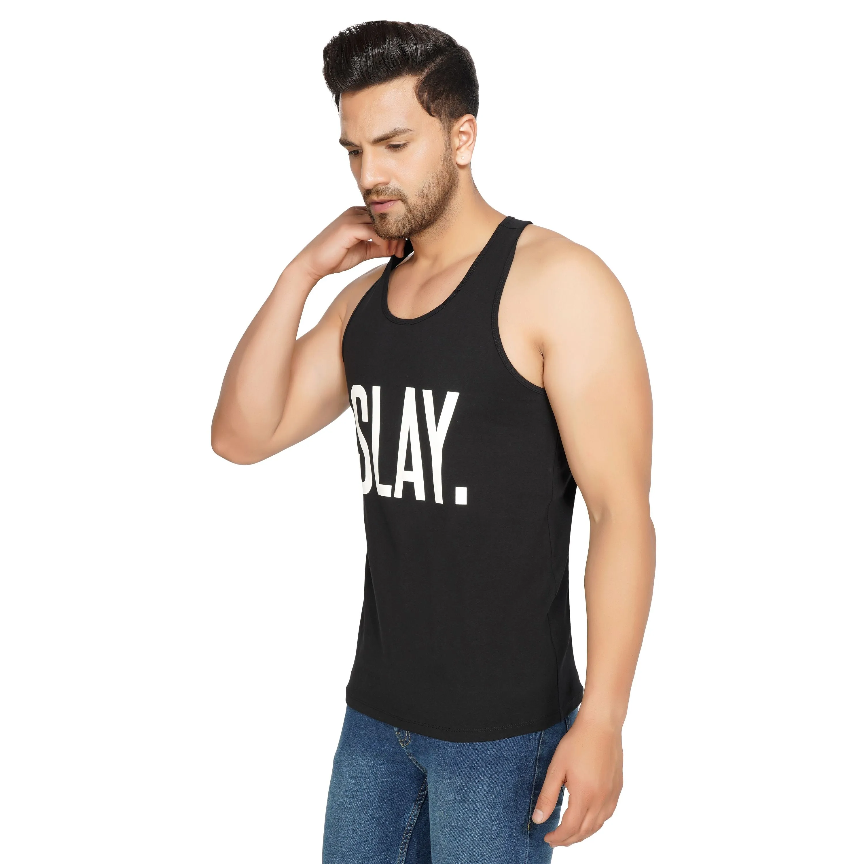 SLAY. Men's Black Vest