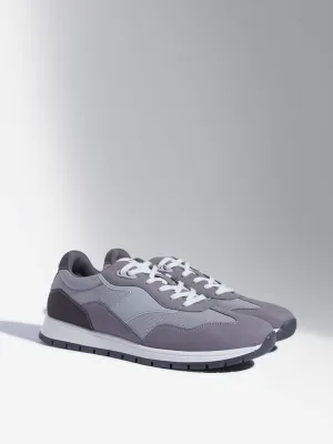 SOLEPLAY Grey Textured Sneakers