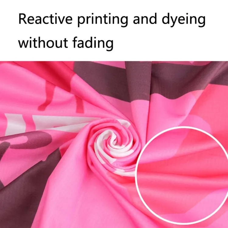 Sports Fitness Swimming Bath Towel Printed Double-Sided Velvet Absorbent Quick-Drying Beach Towel, Size: 156x81cm (Quick Dry Flamingo Green)