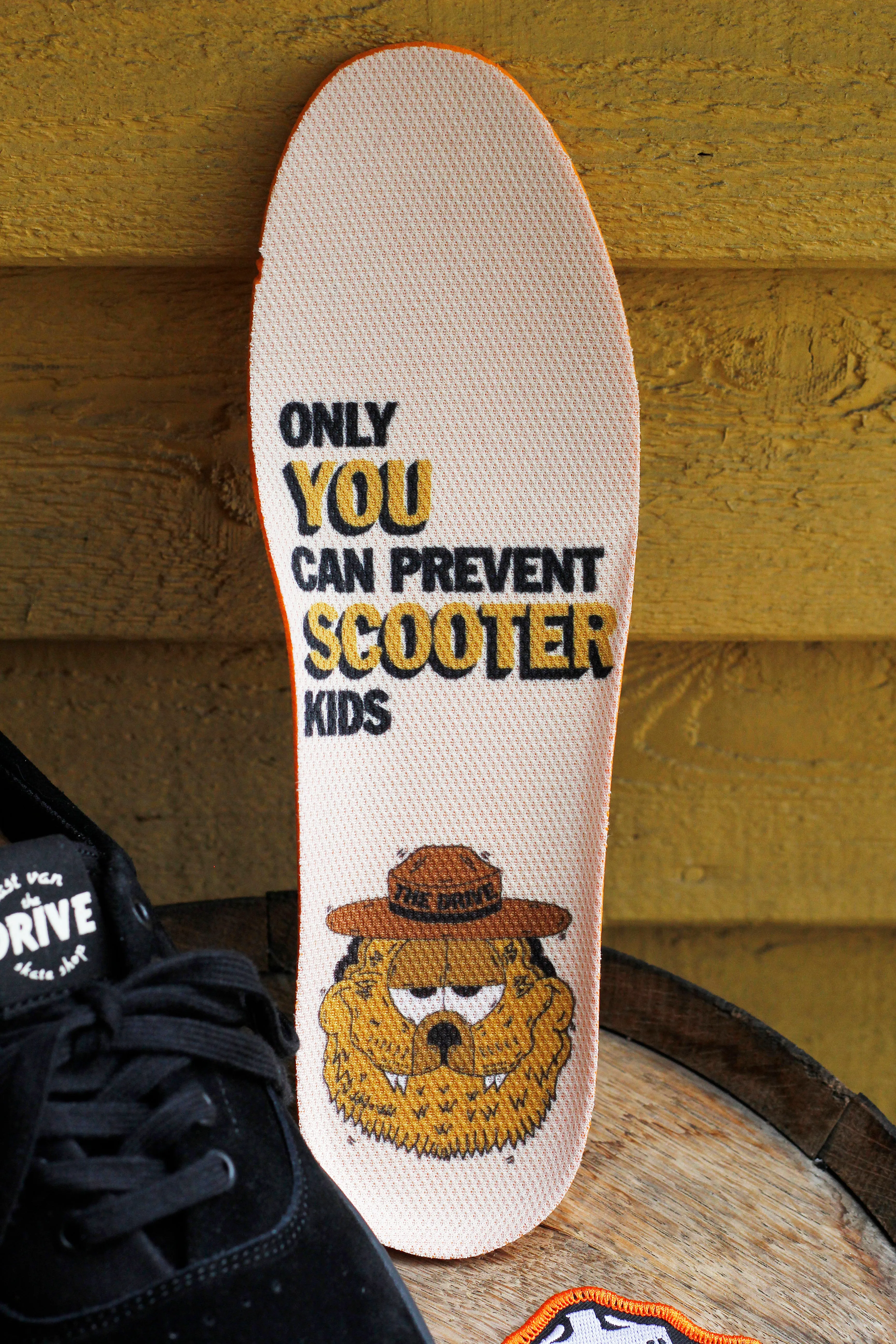 STATE FOOTWEAR X THE DRIVE SKATE SHOP PACIFICA CUP SOLE BLACK/BLACK