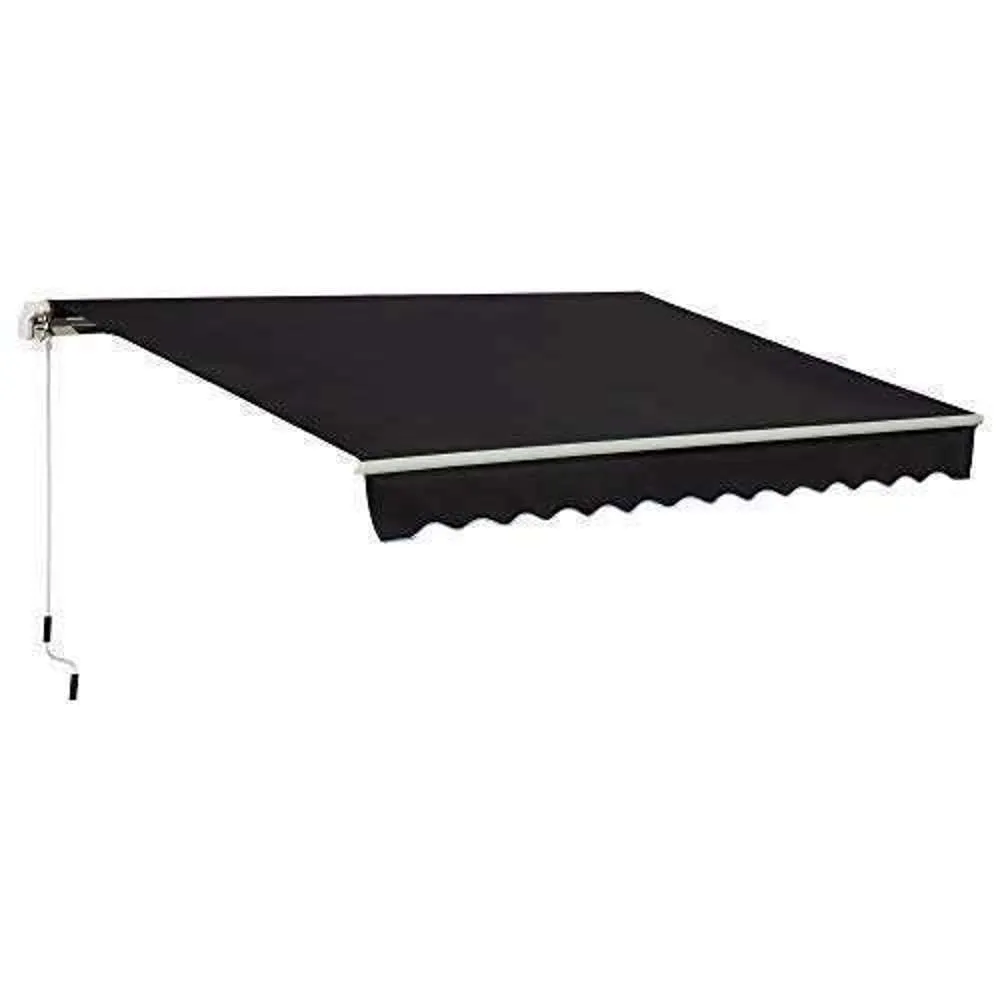 Steven Folding Awning 3 x 3m Manual Wall Mount Aluminium Frame Green