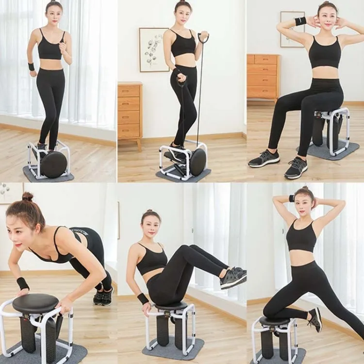 Stool Stepper Household Mini Hydraulic Silent Mountaineering Pedal Machine Multifunctional Fitness Stepper with Handle